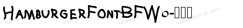 Hamburger Font BF W0字体转换